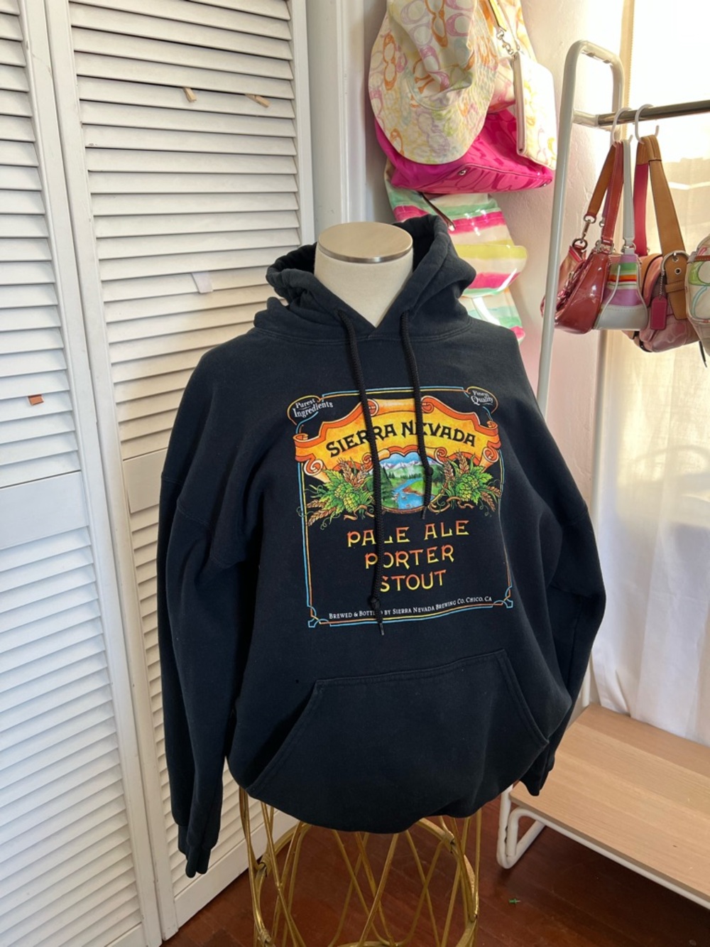 Sierra Nevada Black Graphic Hoodie Sweatshirt